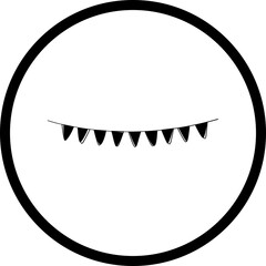 Happy birthday single vector icon