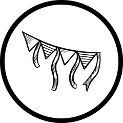 Happy birthday single vector icon