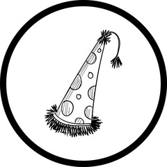 Happy birthday single vector icon