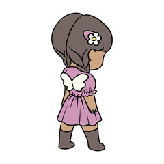 girl with angel wings