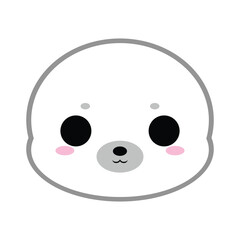 Cute Baby White Seal