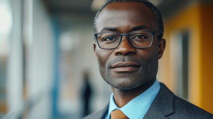 Fototapeta premium Professional African-American Man in Suit