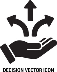Decision vector icon