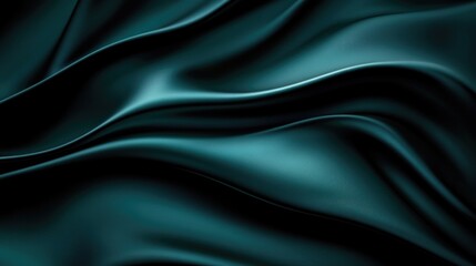 Fototapeta premium Black Silk Close Up