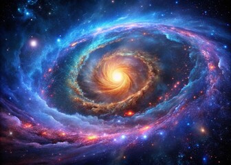 Mesmerizing Galaxy Center with Cosmic Dust and Celestial Objects Captured in Urban Exploration Photography Style