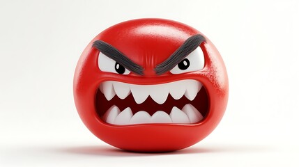 Obraz premium Angry Red 3D Character
