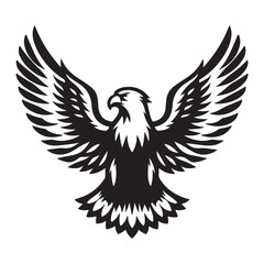 Eagle Silhouette vector art illustration