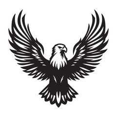 Eagle Silhouette vector art illustration