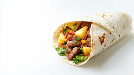 Delicious Wrap with Pineapple and Pickled Jalapeños