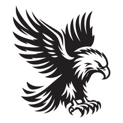 Eagle Silhouette vector art illustration