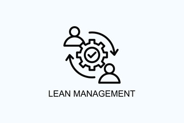 Lean Management Vector  Or Logo Sign Symbol Illustration