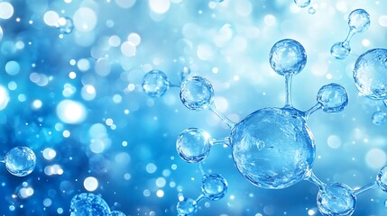 Abstract 3D Molecular Structure