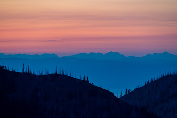 Sunset Sunrise Hurricane Ridge Olympic National Park Washington State
