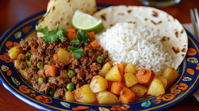 Discover the rich flavors of mexican picadillo with potatoes and carrots