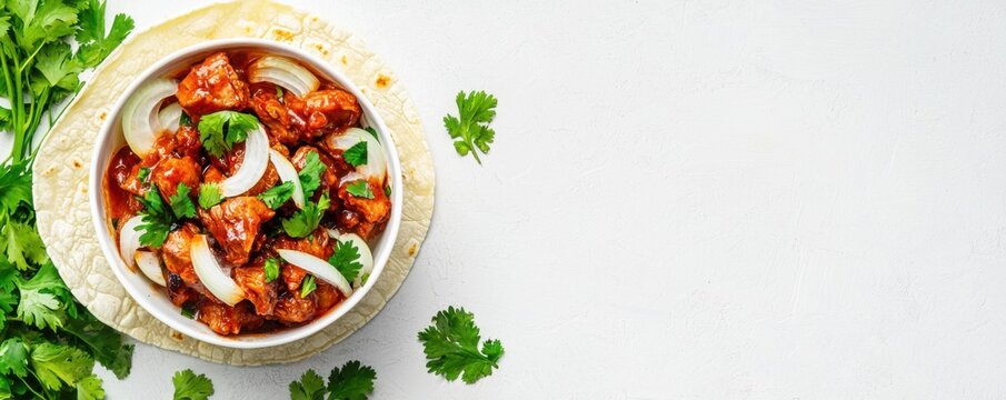 Savor the flavor of pork adobada tacos with fresh ingredients