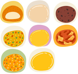 set of kinds of food