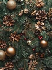 background with christmass decoration