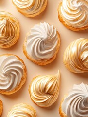 Fototapeta premium Choux pastry background