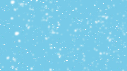 Realistic vector falling snow fall overlay illustration.  Snow effects pack. Rusted blue background.