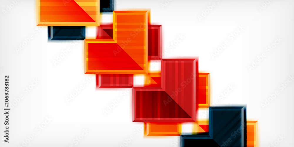 Aufkleber Arrow symbols created with 3d effects and line texture geometric abstract background