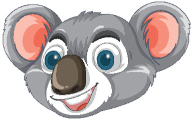 Smiling Koala Cartoon Illustration