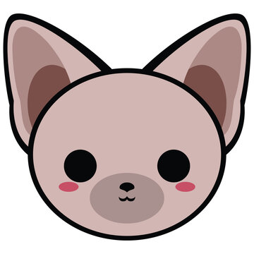 recommend clip art: Cute Black Sphynx Cat