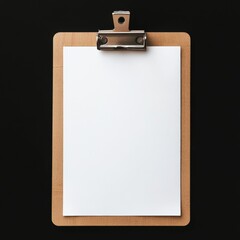 Blank Paper Clipboard on Transparent Background for Adobe Stock.