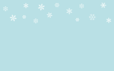 雪の結晶の背景フレーム　　冬　クリスマスイメージ