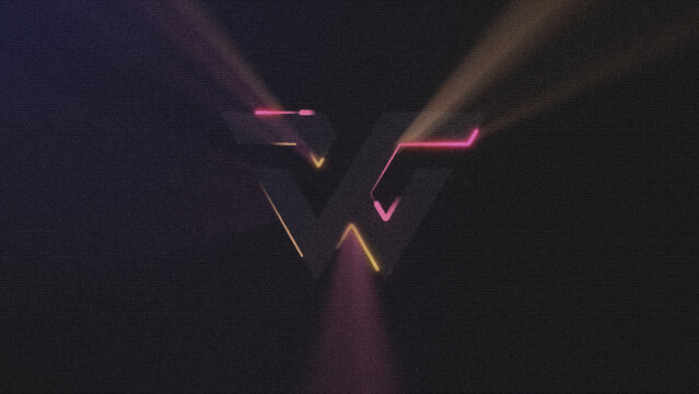 Light Rays Retro Logo Reveal 56 1:1 16:9 9:16