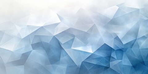 Naklejka premium Abstract polygonal blue and white icy texture