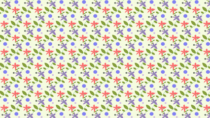 seamless pattern with flowers