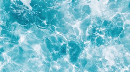 Bubbling water surface with gentle ripples; spa and wellness theme with white-blue gradient and subtle, relaxing gurgling effect