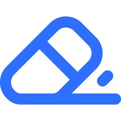 A Blue Computer Mouse Icon Placed on a Minimalistic Background Illustrating Technology and Digital Communication