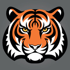 tiger head vector