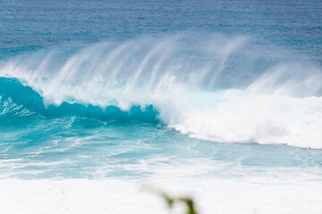 Powerful Ocean Waves Crashing on a Sunny Day