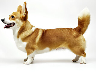 Welsh Corgi puppy on white background