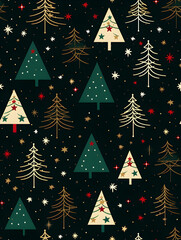 Celebrate the holiday spirit with festive christmas tree patterns for your seasonal decorations
