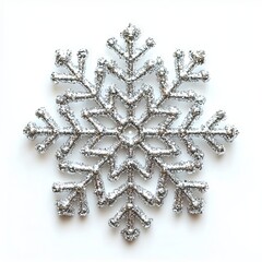 snowflake, high quality studio photography isolated on white background/