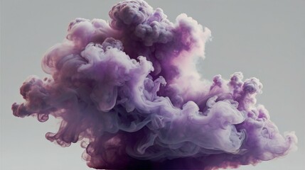 Fototapeta premium Veil of Lavender: A Gentle Swirl of Purple Vapor