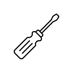 simple screwdriver icon, simple style design inspiration for any interface and purpose