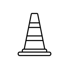 simple traffic cone icon, simple style design inspiration for any interface and purpose
