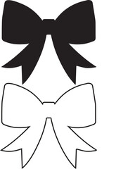 Vintage bows vector illustration