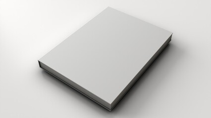 Blank cover magazine or booklet on white background. Mockup for design	
