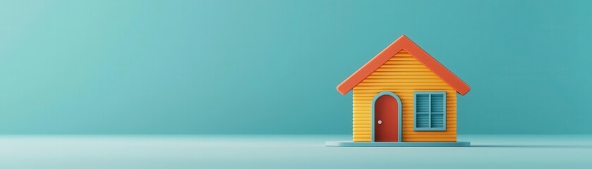 3D rendering of a digital property loan dashboard displaying principal