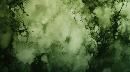 Green alcohol ink background with abstract flow and blot patterns; calming and nature-inspired with rich organic textures