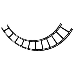 realistic film or movie reels strips vector image. movies film background with flim roll