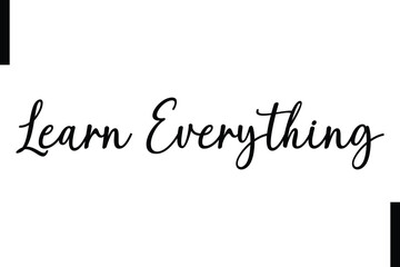 Learn everything Stylish Typography Text Motivational Quotes