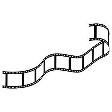 film tape vintage icon isolate. movies film background with flim roll. 3d flim roll