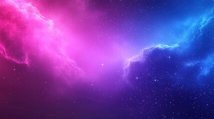 Fototapeta premium Stunning Cosmic Nebula with Vibrant Pink and Blue Colors in Space