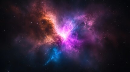Obraz premium Stunning Cosmic Nebula with Vibrant Colors and Celestial Beauty